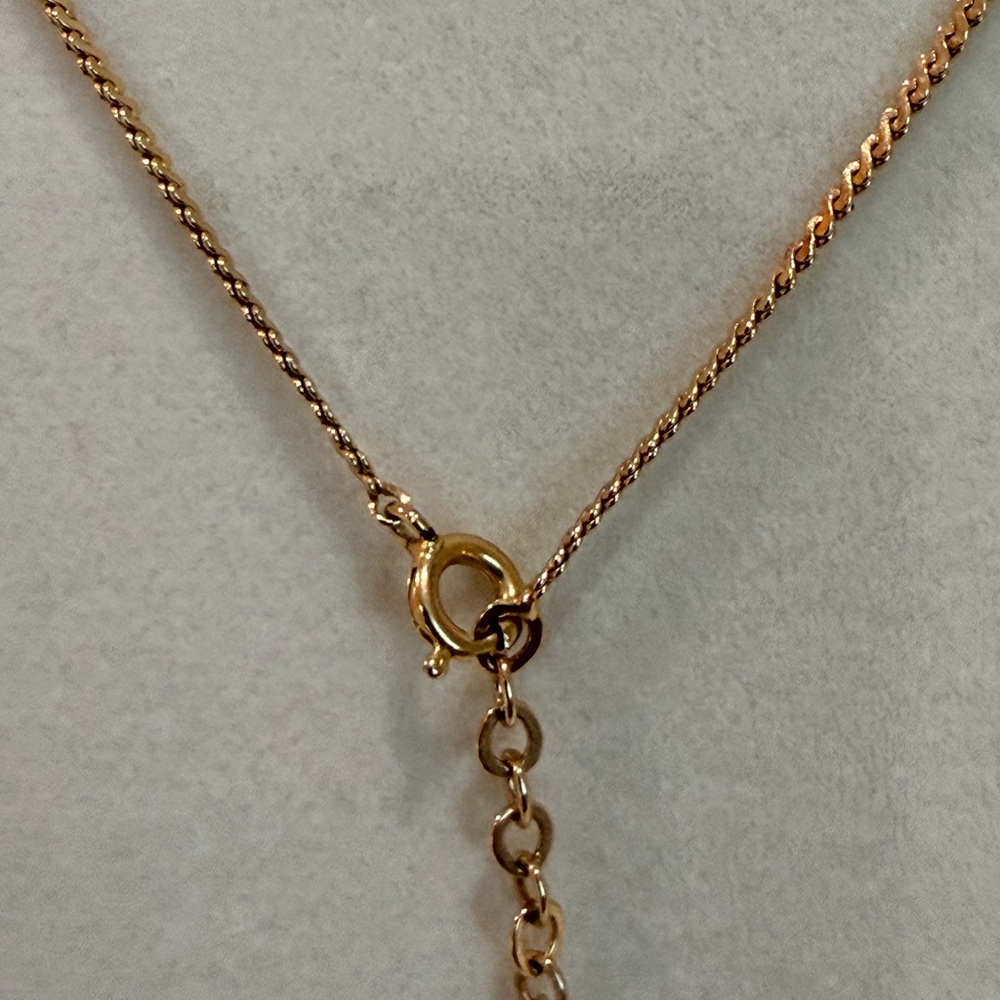 Christian Dior Crystal CD Logo Necklace - Picture 8 of 10